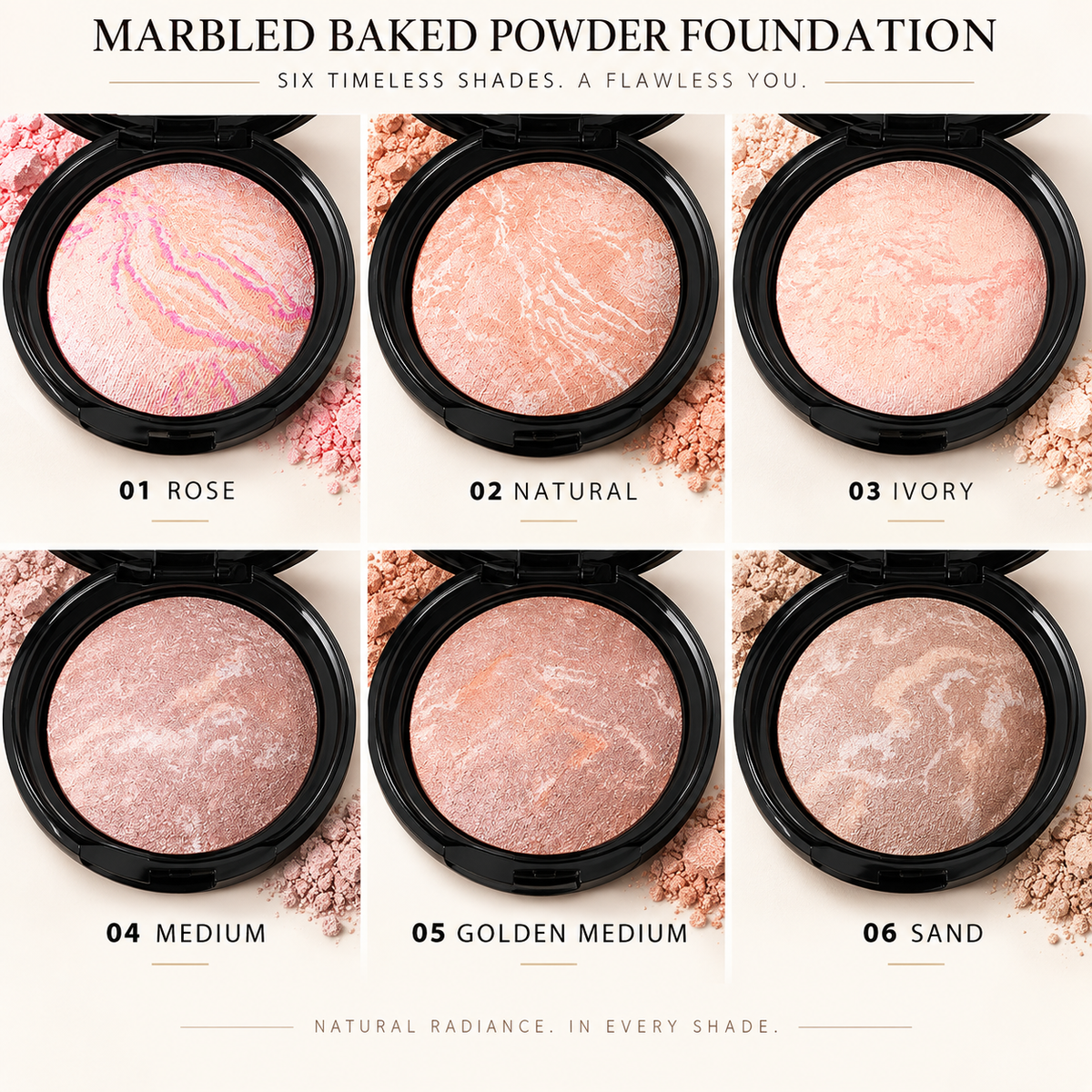 🔥 Cover-Blur Skin Perfection Powder Foundation