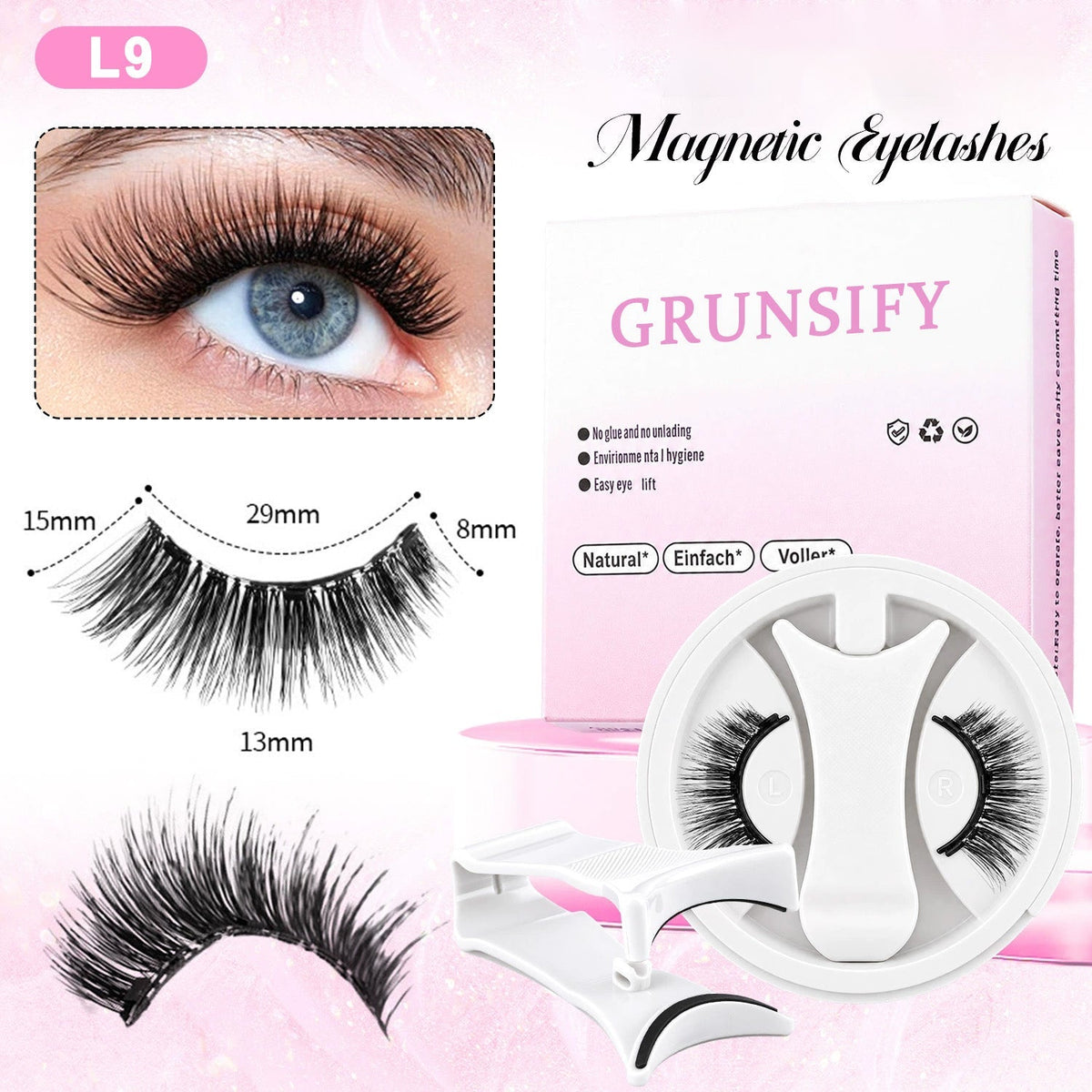Grunsify New All-in-One Magnetic False Eyelash Set