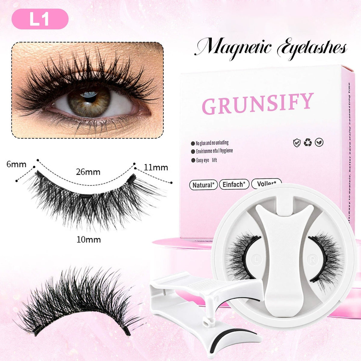 Grunsify New All-in-One Magnetic False Eyelash Set