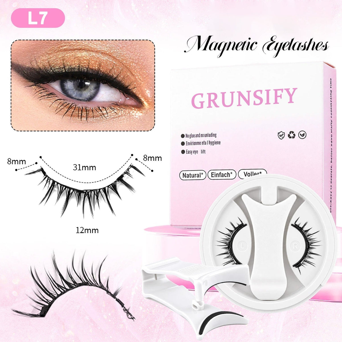 Grunsify New All-in-One Magnetic False Eyelash Set