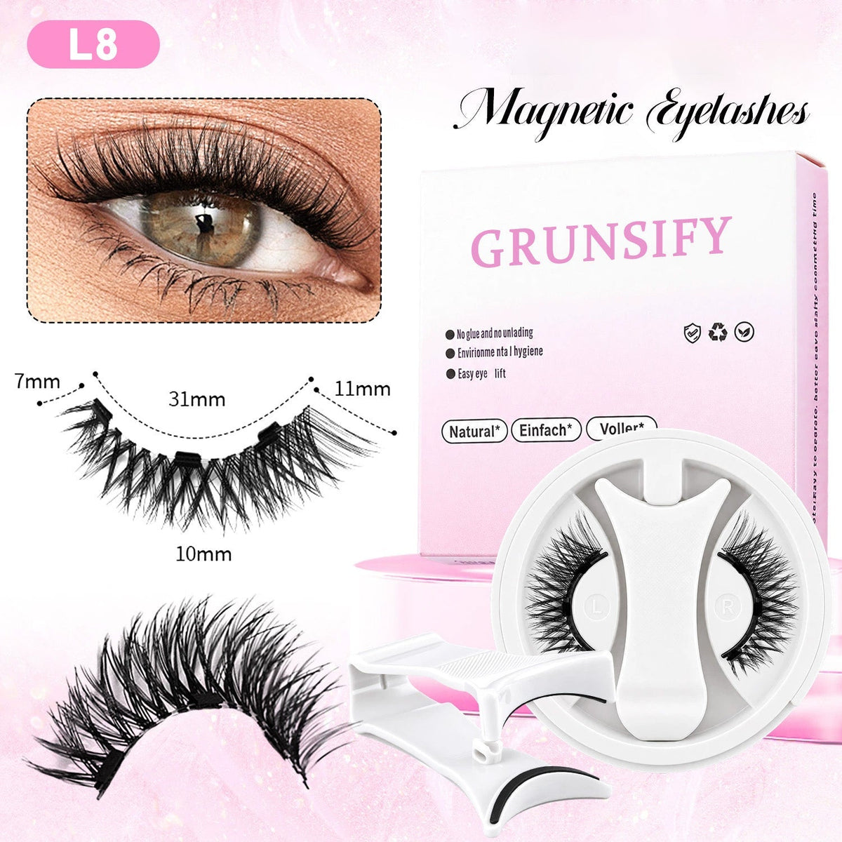 Grunsify New All-in-One Magnetic False Eyelash Set