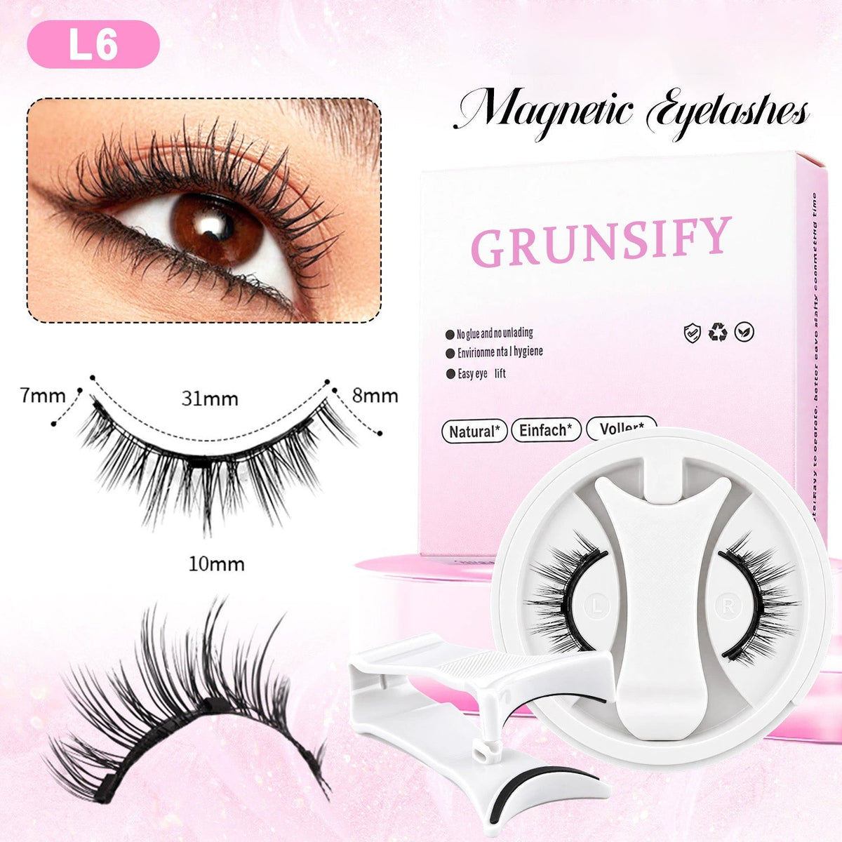 Grunsify New All-in-One Magnetic False Eyelash Set