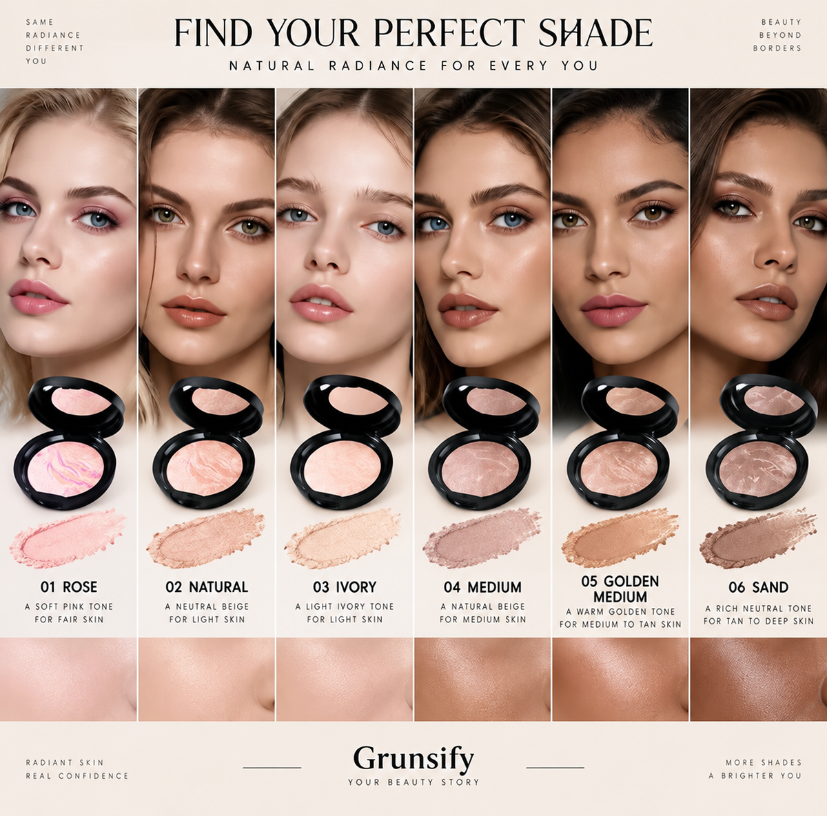 🔥 Cover-Blur Skin Perfection Powder Foundation